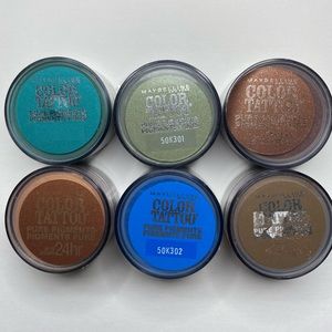 6 Maybelline Eye Studio Color Tattoo Pure Pigments